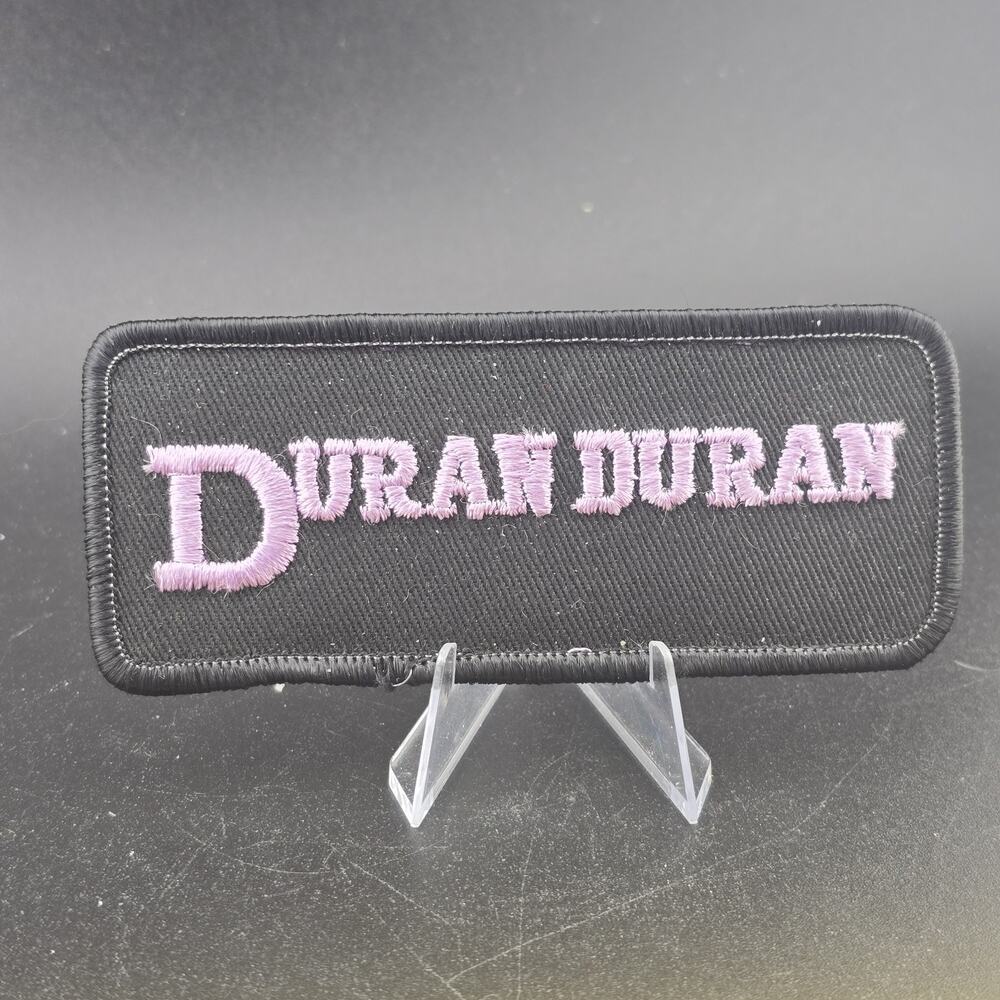 Duran Duran Patch Lilac Colored Lettering